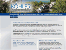 Tablet Screenshot of koehler-wohnmobile.de